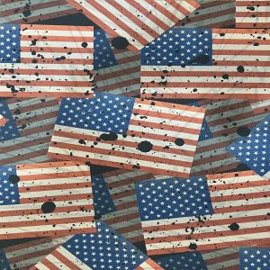 Colored American Flag Pattern Infused Kydex