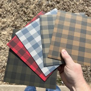 Plaid Pattern Infused Kydex