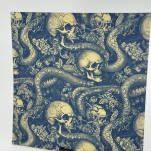 Skulls and Snakes Infused Kydex Print