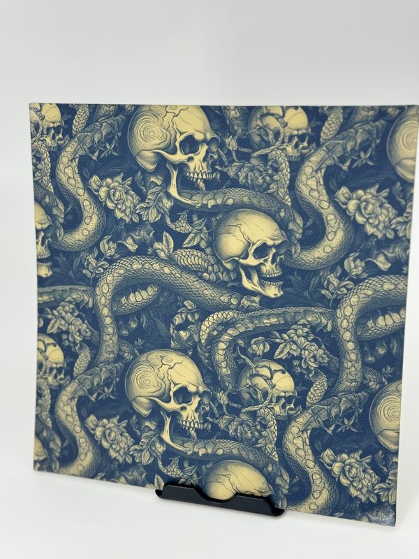 Skulls and Snakes Infused Kydex Print