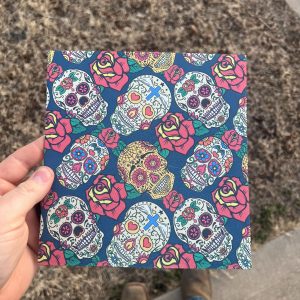 Sugar Skull Pattern Infused Kydex