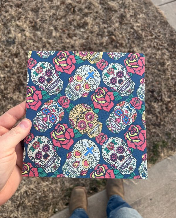 Sugar Skull Pattern Infused Kydex