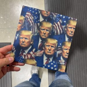 Trump Face with American Flag Infused Kydex