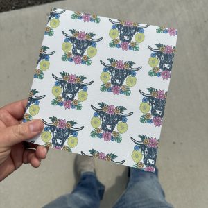 Highland Cow Pattern Infused Kydex