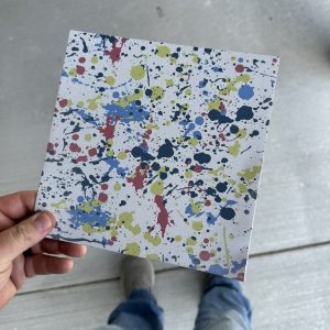 Paint Splatter on White Infused Kydex