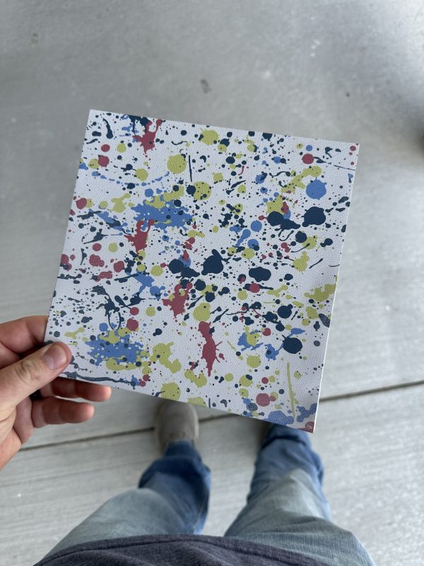 Paint Splatter on White Infused Kydex